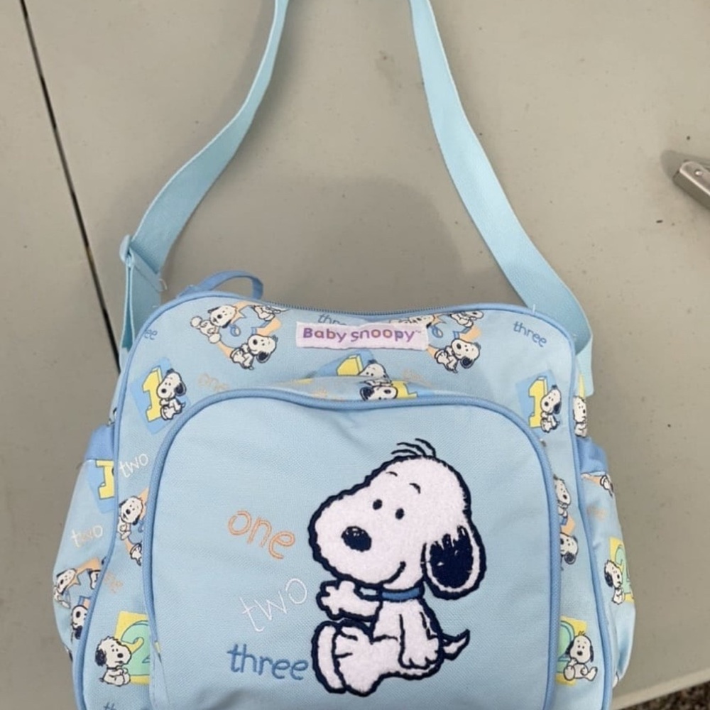 Vintage diaper bag baby snoopy